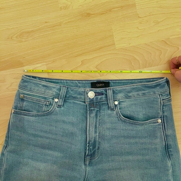 Quince Stretch High Rise Wide Leg Jeans - Picture 7 of 9